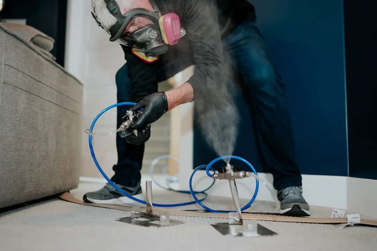VaPURE™ treatment equipment running during an odor job